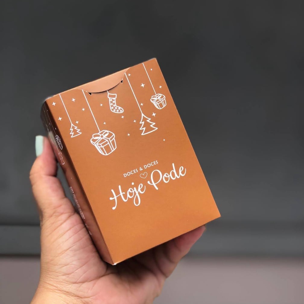 Caixa para Mini Panetone Hoje Pode Doces